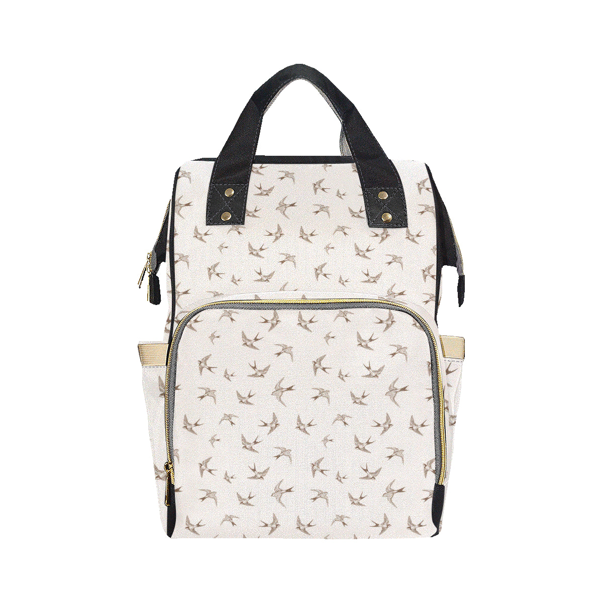 Swallow Bird Pattern Print Design 01 Diaper Bag Backpack