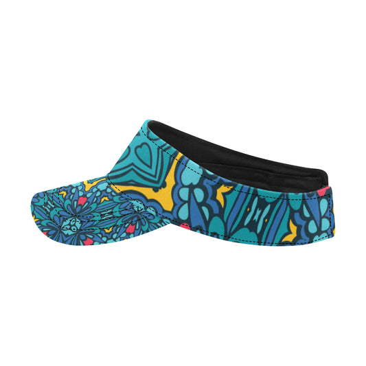 Kaleidoscope Pattern Print Design 04 Unisex Sun Visor