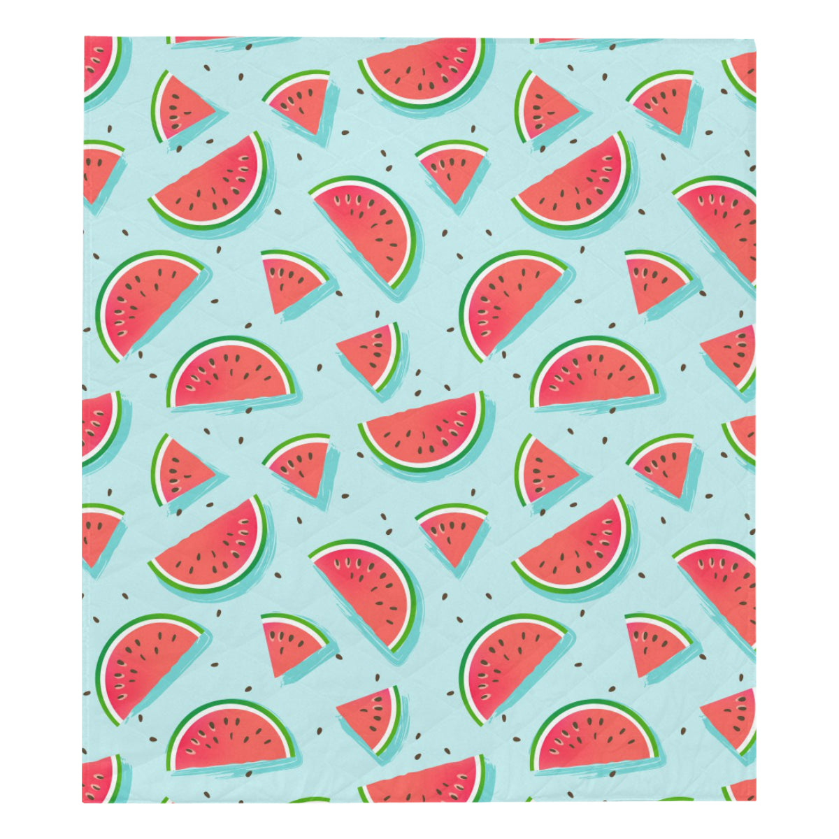 Watermelon Pattern Print Design WM03 Premium Quilt