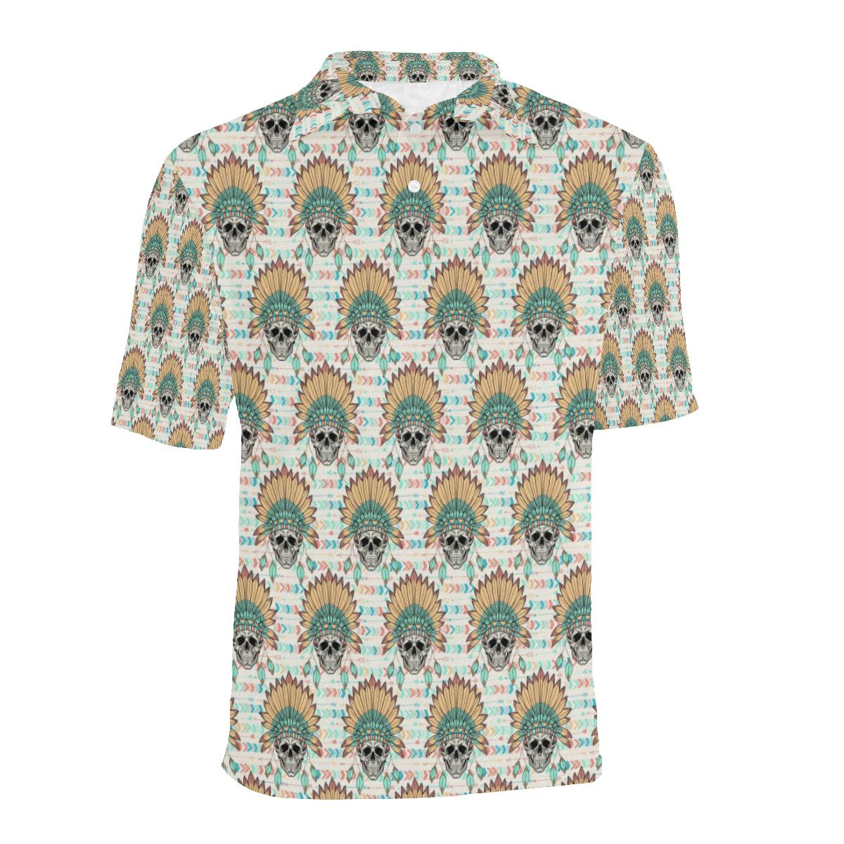 Boho Pattern Print Design 04 Men Polo Shirt