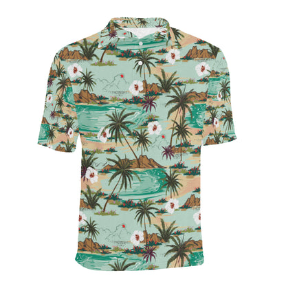 Pacific island Pattern Print Design A03 Men Polo Shirt
