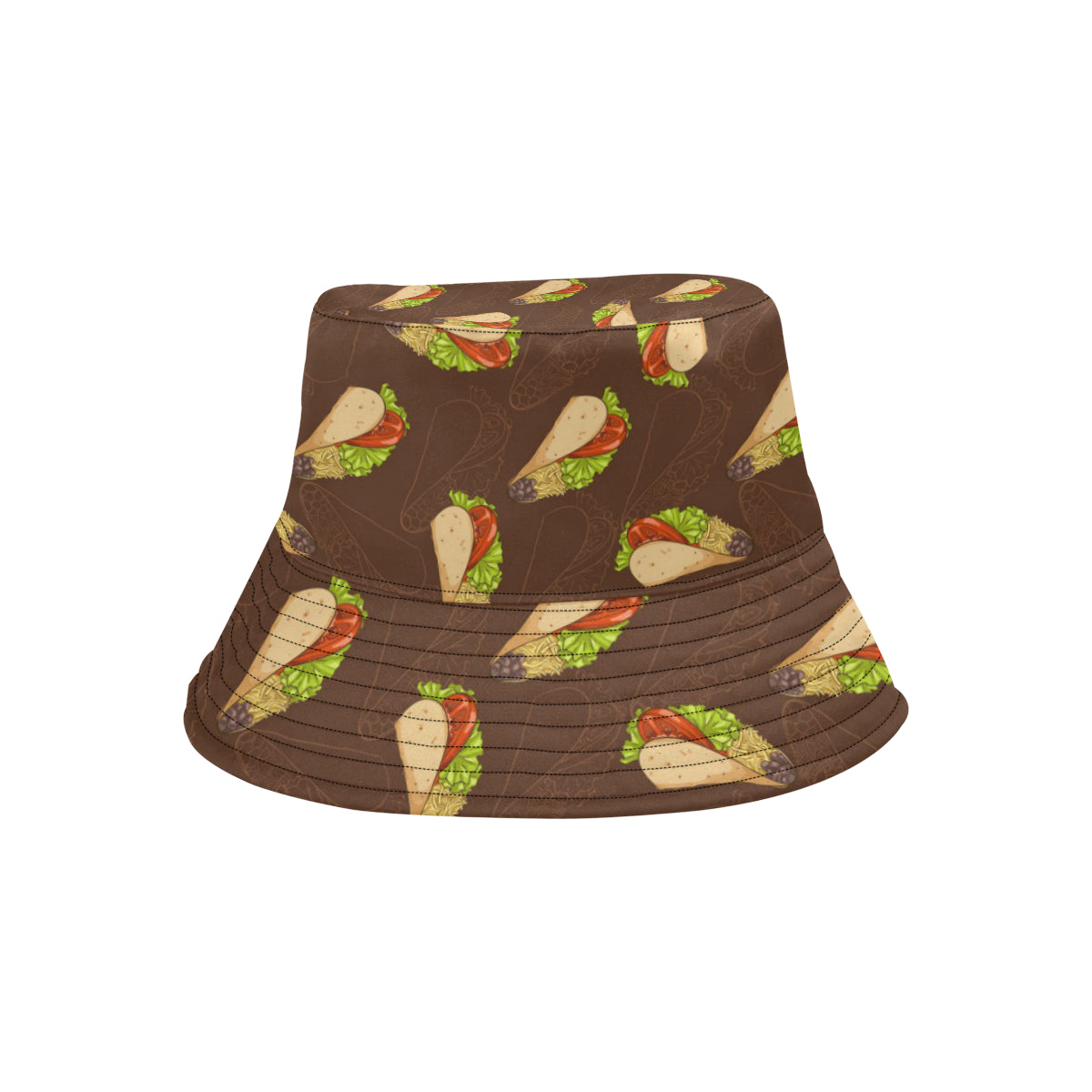 Taco Pattern Print Design TC08 Unisex Bucket Hat