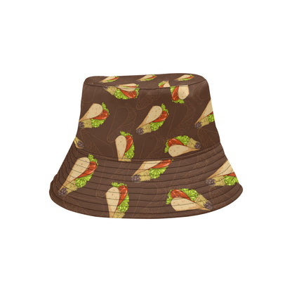 Taco Pattern Print Design TC08 Unisex Bucket Hat