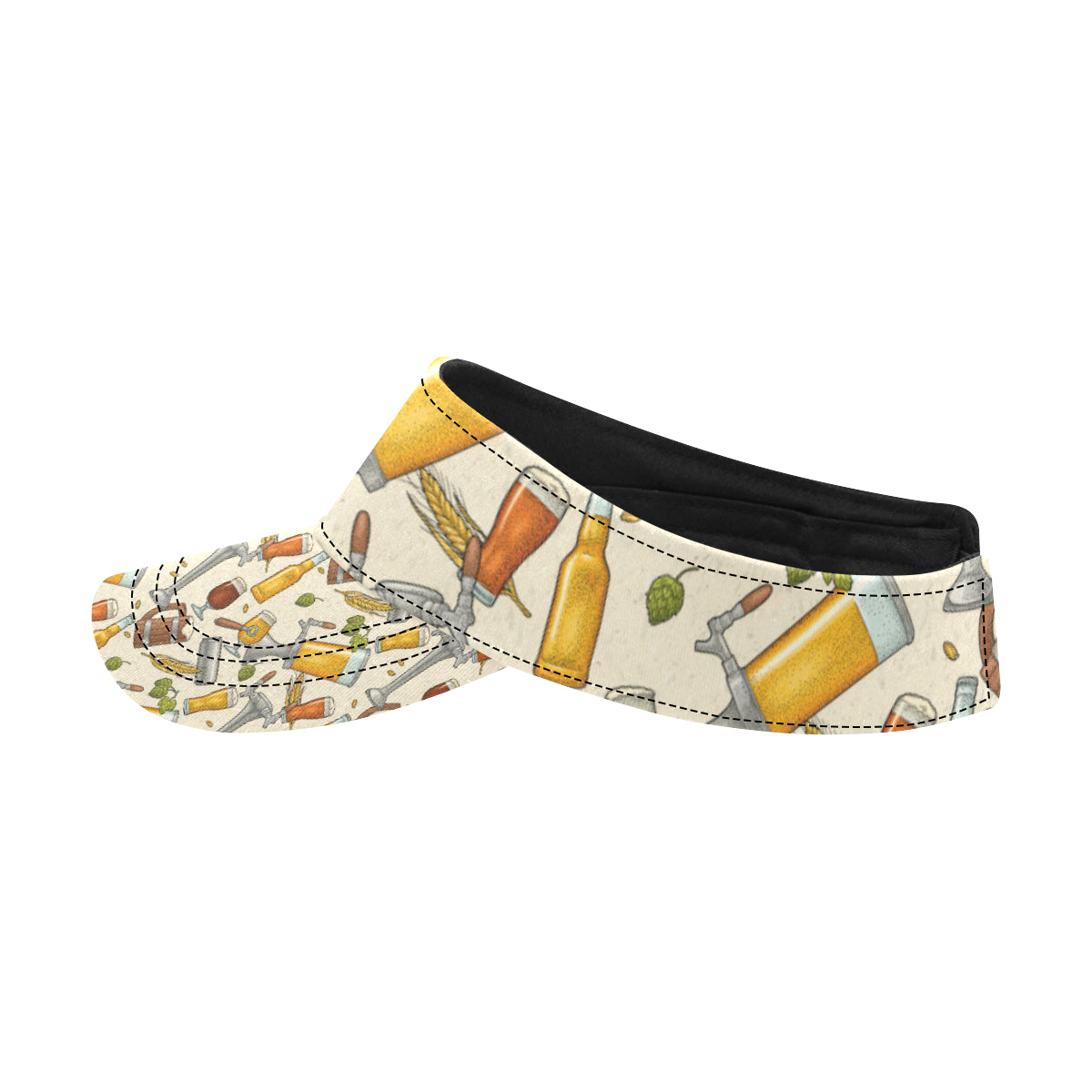 Beer Pattern Print Design 05 Unisex Sun Visor