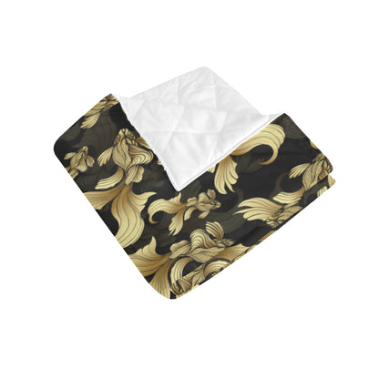 Goldfish Pattern Print Design 02 Premium Quilt