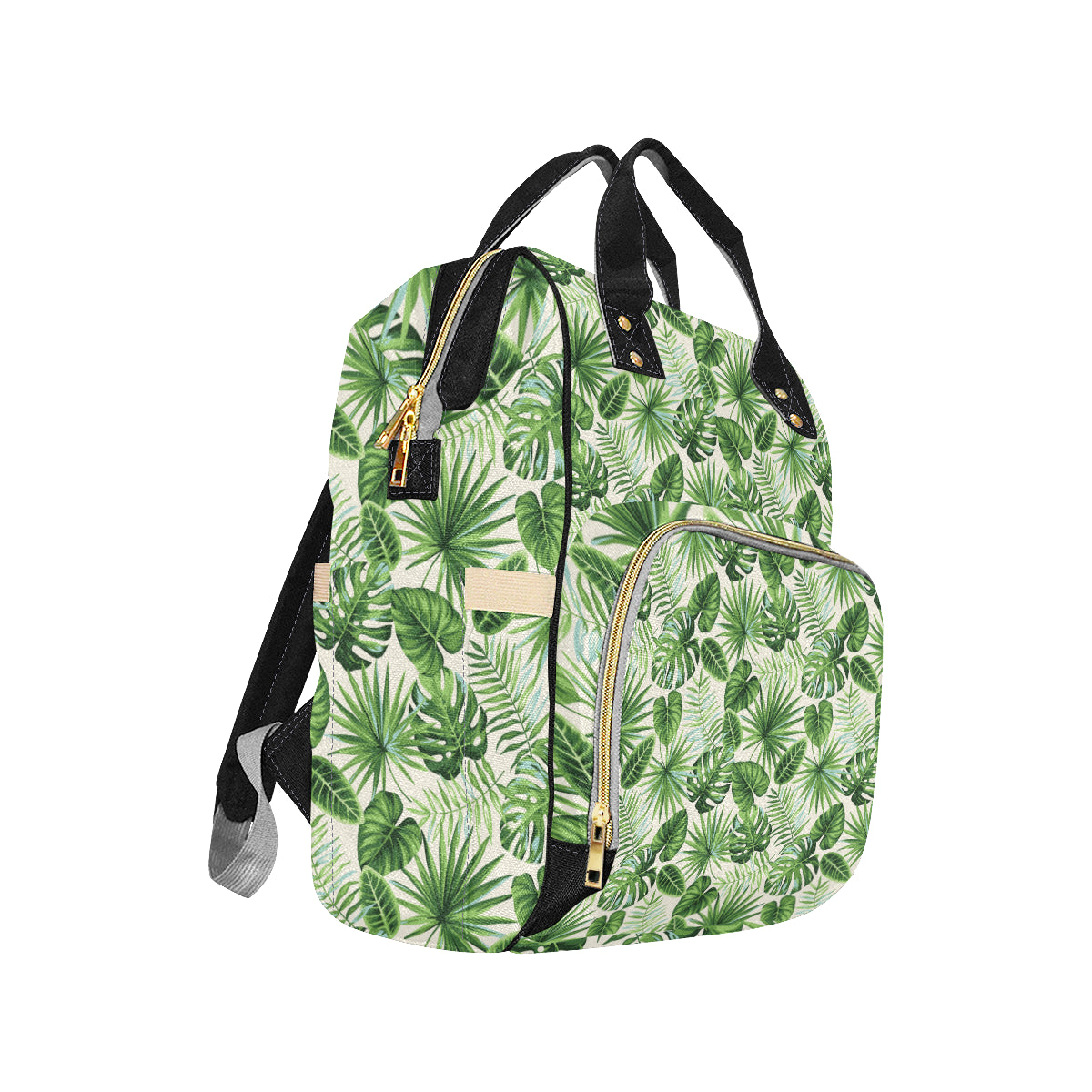Palm Leaf Pattern Print Design A01 Diaper Bag Backpack