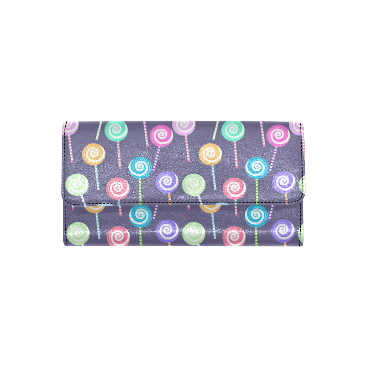 Lollipop Pattern Print Design LL03 Women's Trifold Wallet