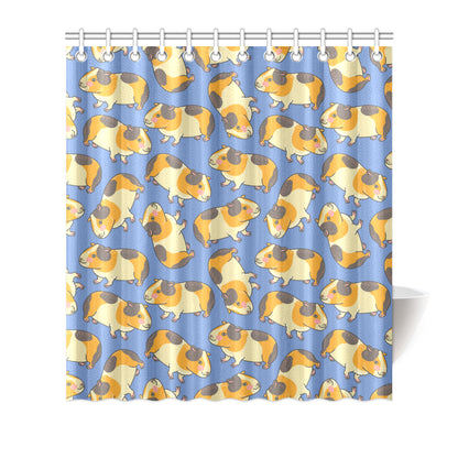 Guinea Pig Pattern Print Design 01 Shower Curtain