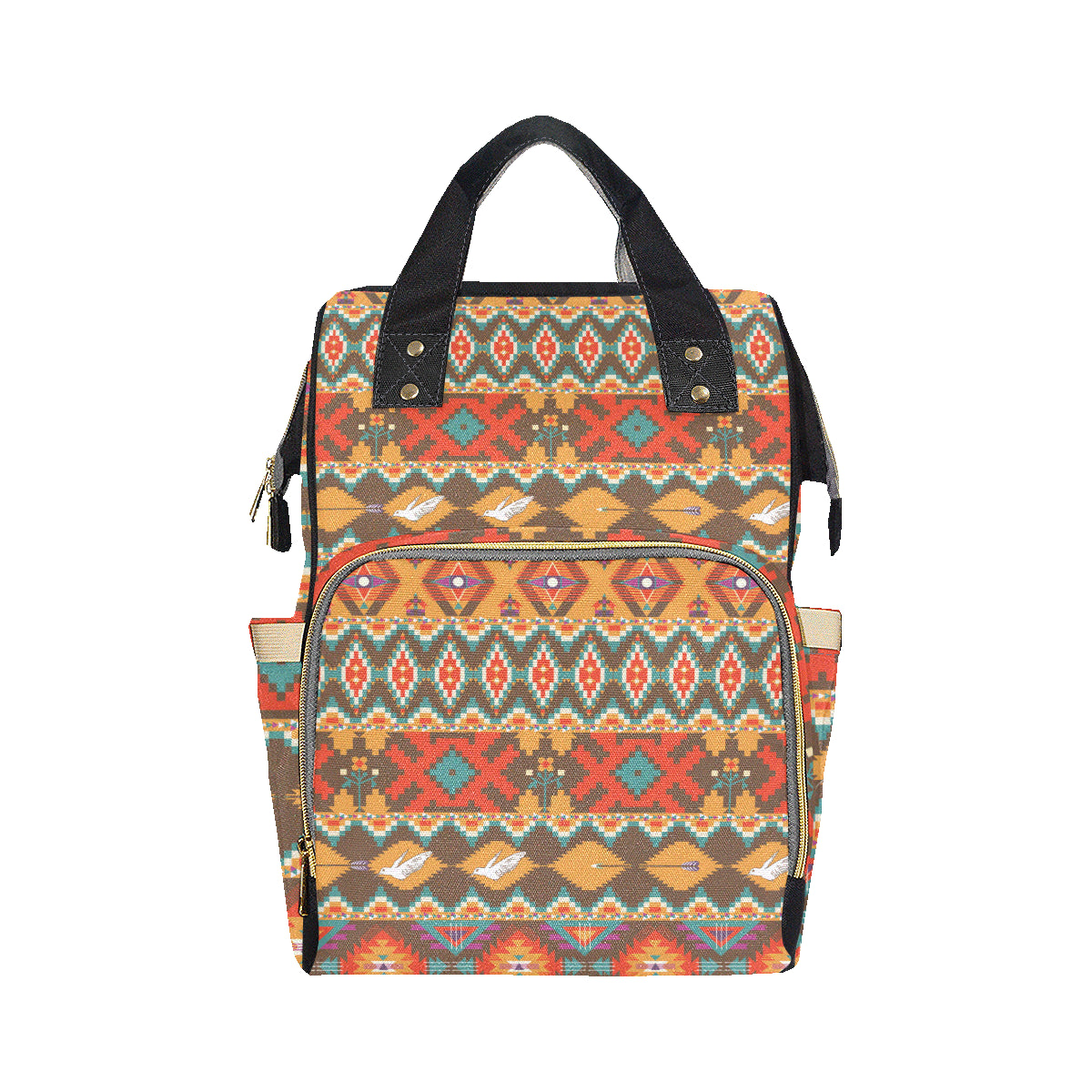 Native Pattern Print Design A01 Diaper Bag Backpack