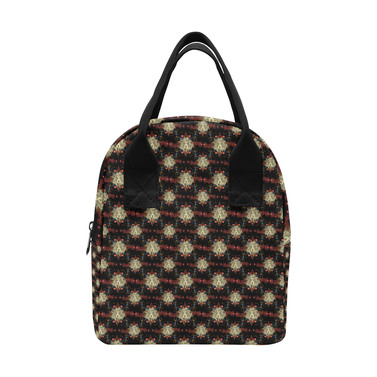 Zodiac Leo Pattern Design Print Insulated Lunch Bag