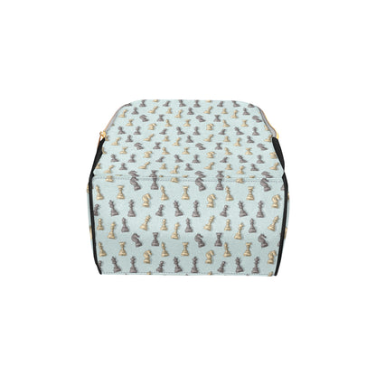 Chess Pattern Print Design 02 Diaper Bag Backpack