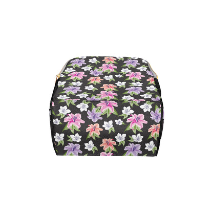 Lily Pattern Print Design LY02 Diaper Bag Backpack