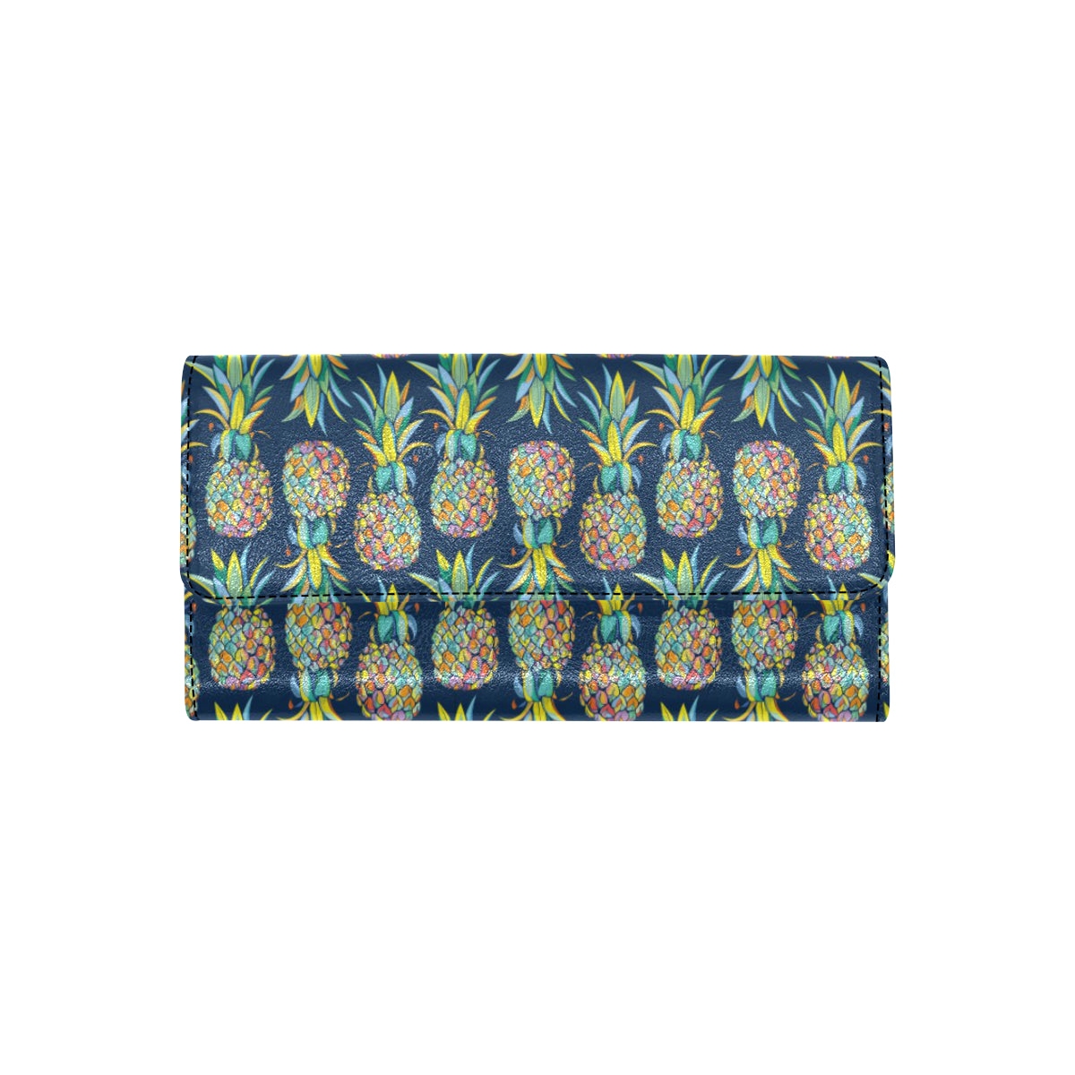 Pineapple Color Art Women's Trifold Wallet