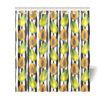 Papaya Pattern Print Design PP01 Shower Curtain