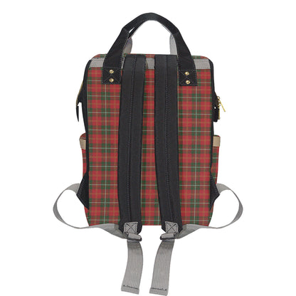Holiday Tartan Plaid Pattern Diaper Bag Backpack