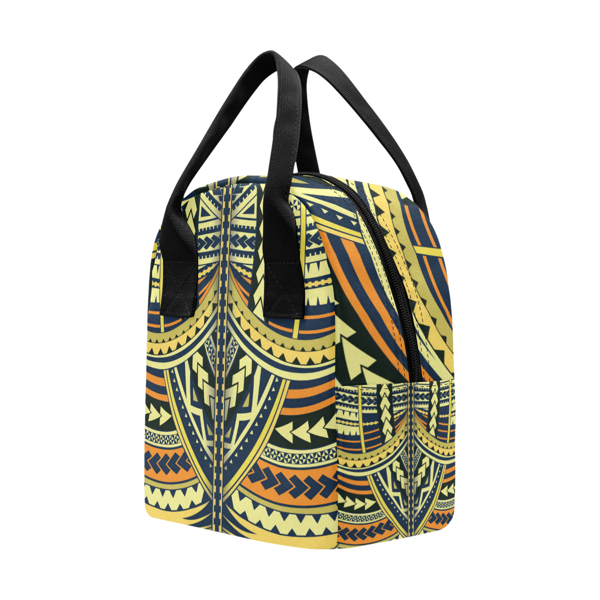 Polynesian Tattoo Print Insulated Lunch Bag