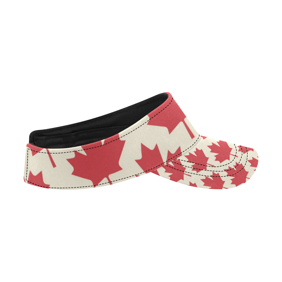 Maple Leaf Pattern Print Design 03 Unisex Sun Visor