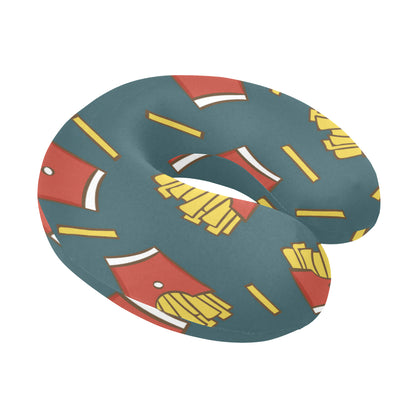 French Fried Pattern Print Design 04 U-Shaped Travel Neck Pillow