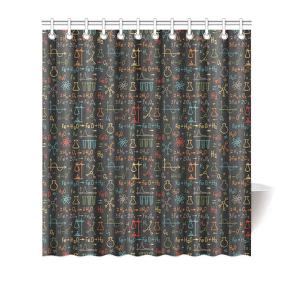Chemical Pattern Print Design 03 Shower Curtain