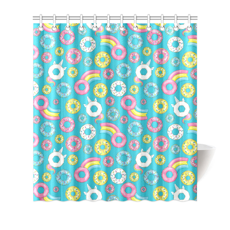 Donut Pattern Print Design DN013 Shower Curtain