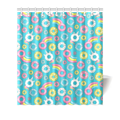 Donut Pattern Print Design DN013 Shower Curtain
