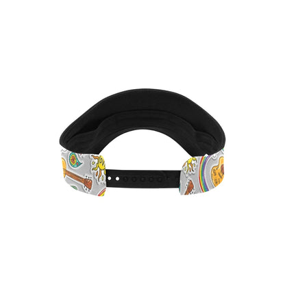 Hippie Print Design LKS306 Unisex Sun Visor