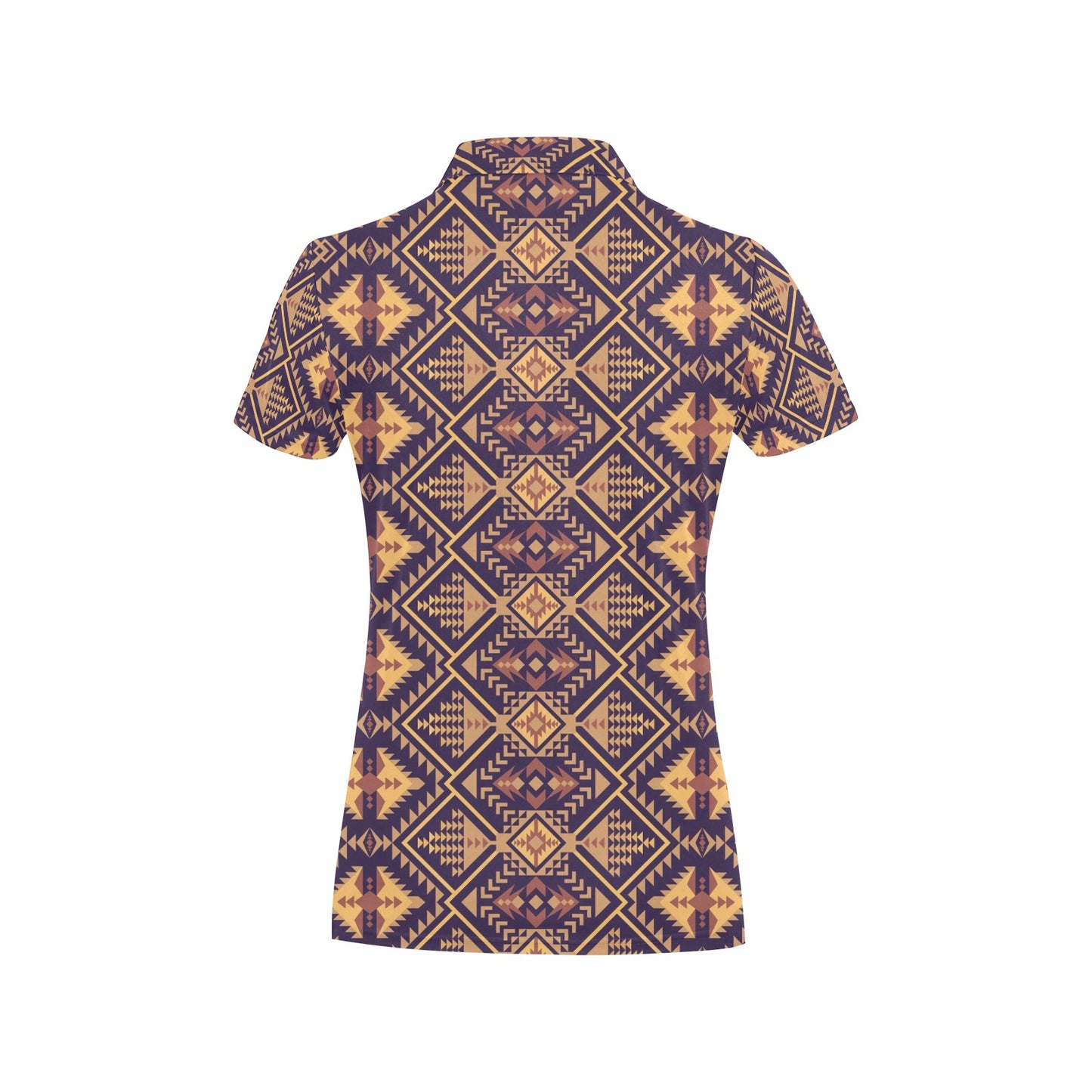 Aztec Pattern Print Design 09 Women's Polo Shirt