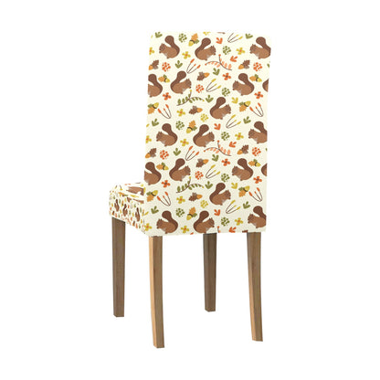Squirrel Print Design LKS3010 Dining Chair Slipcover