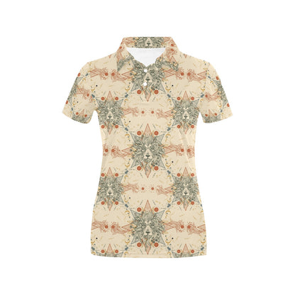 Leo Pattern Print Design 02 Women's Polo Shirt