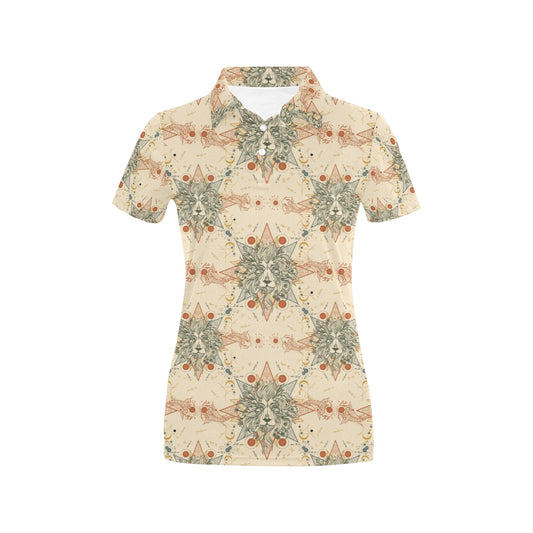 Leo Pattern Print Design 02 Women's Polo Shirt