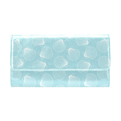 Seashell Print Design LKS3010 Women's Trifold Wallet