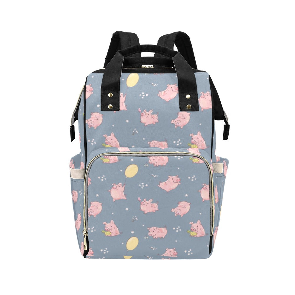 Pig Print Design LKS405 Diaper Bag Backpack