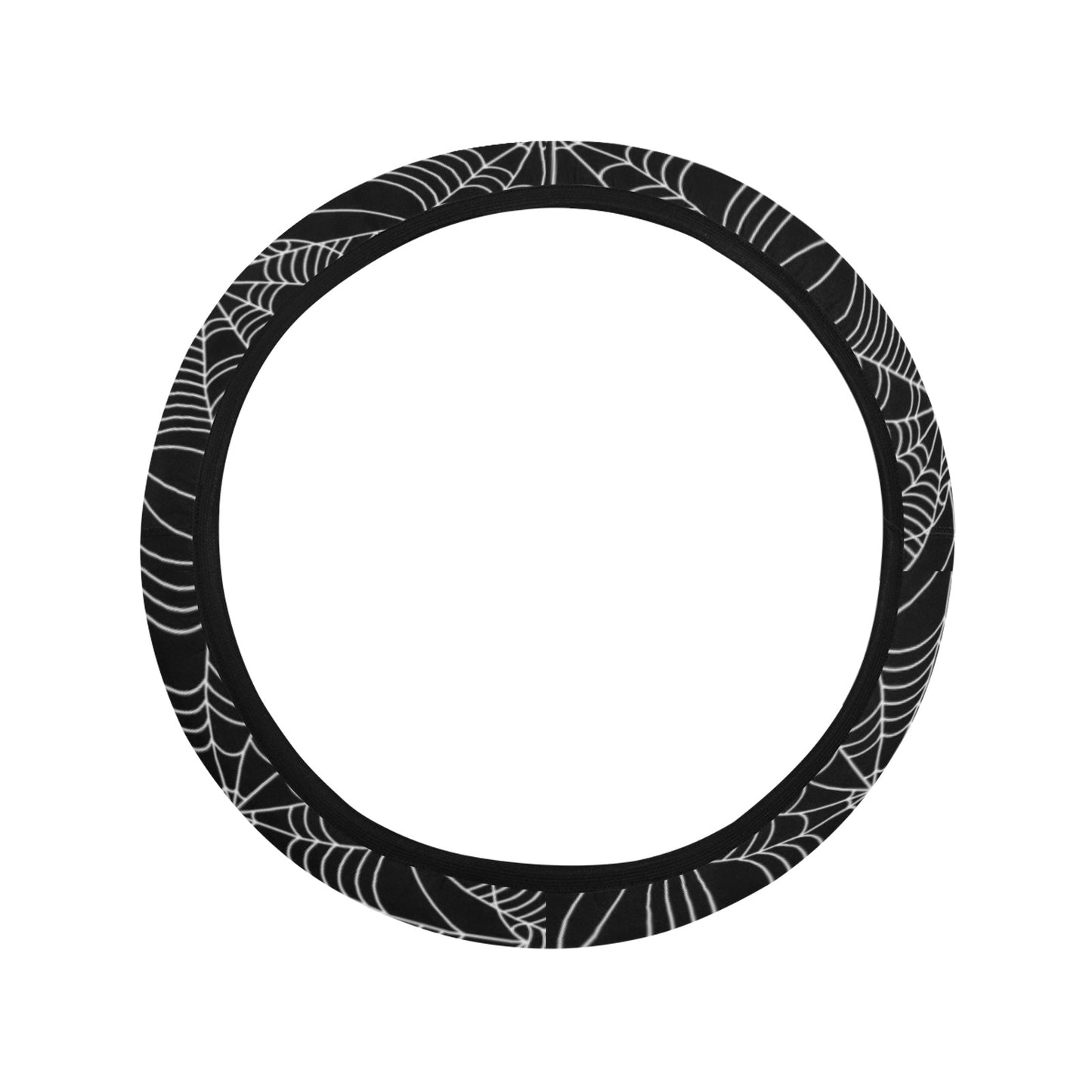 Spider Web Print Design LKS301 Steering Wheel Cover with Elastic Edge