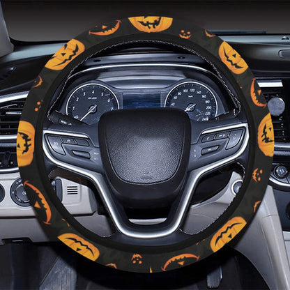 Halloween Print Design LKS401 Steering Wheel Cover with Elastic Edge
