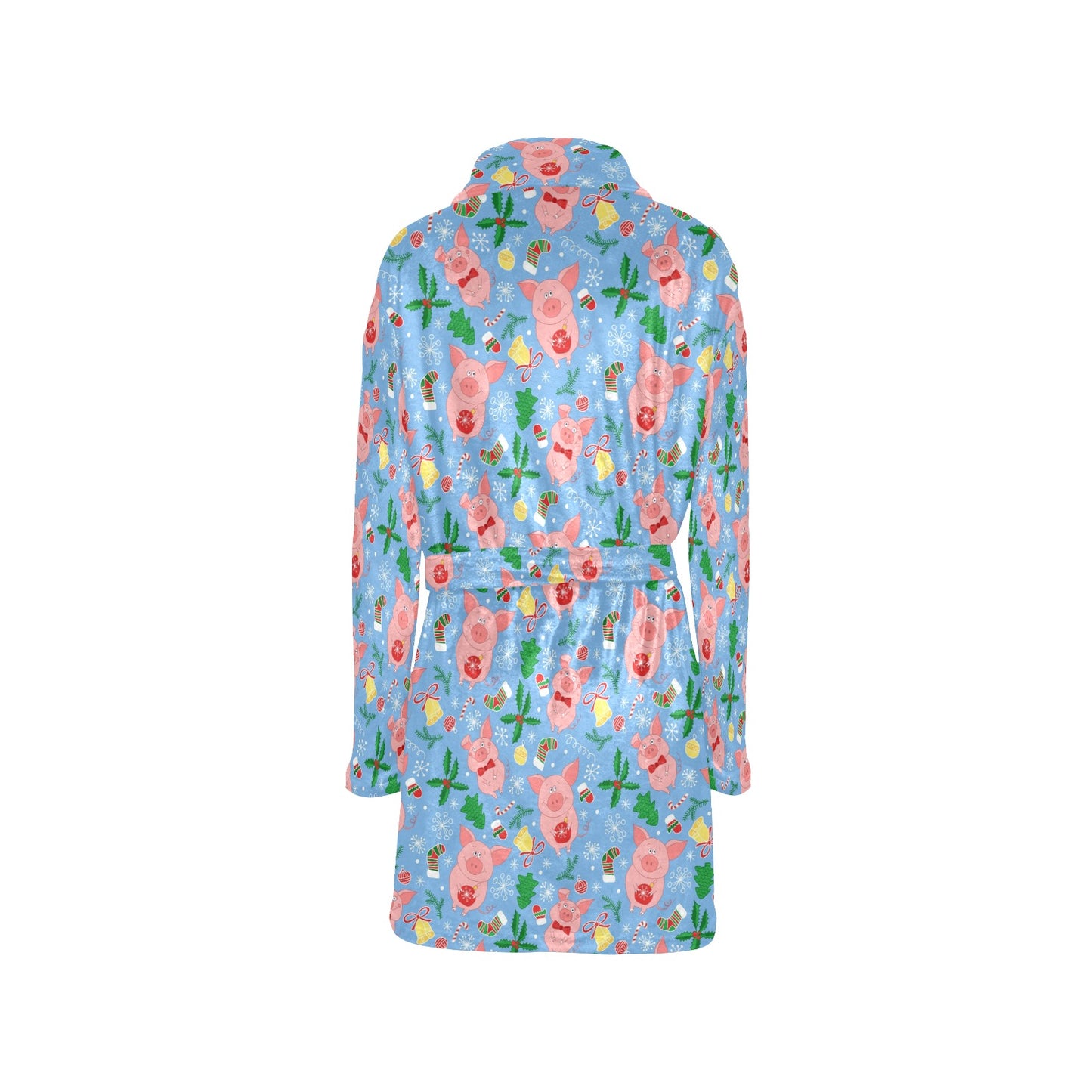 Pig Print Design LKS404 Women's Fleece Robe