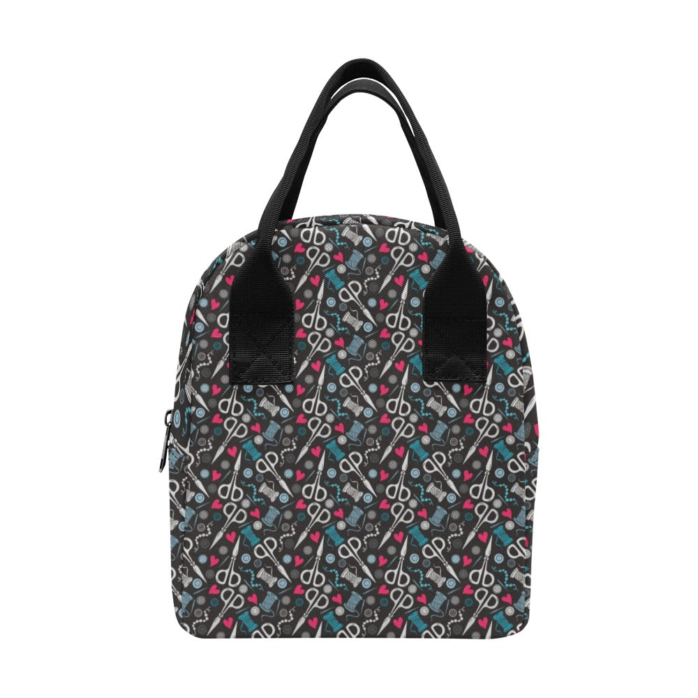 Sewing Equipment Print Design LKS305 Insulated Lunch Bag