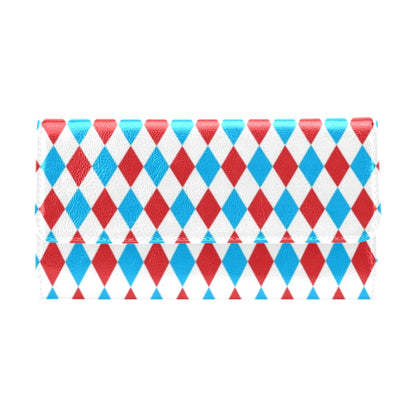 Harlequin Print Design LKS402 Women's Trifold Wallet