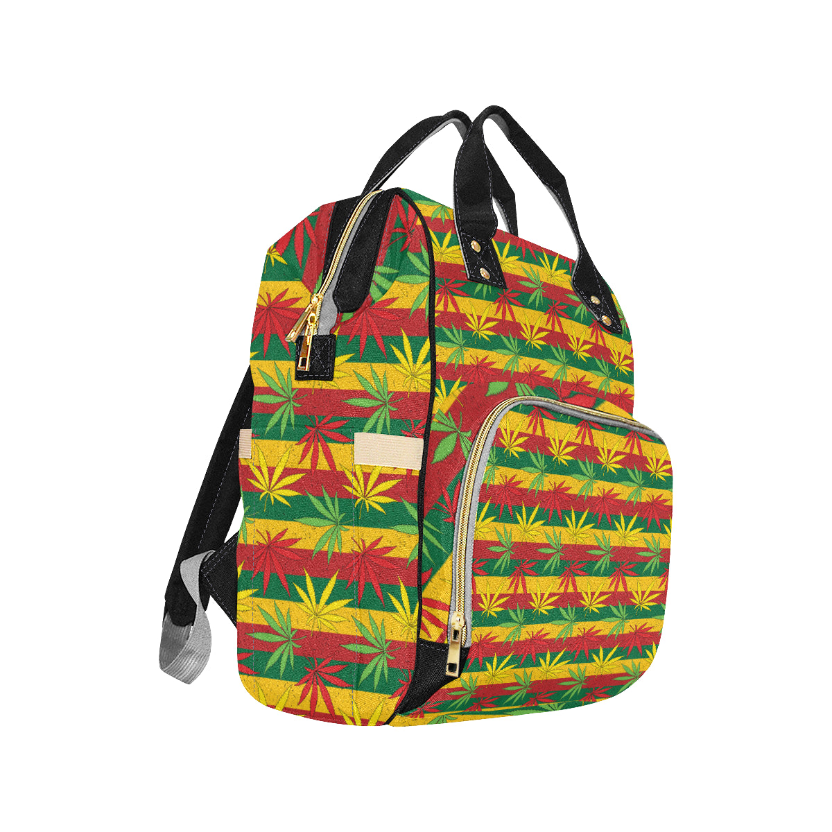 Rasta Pattern Print Design A03 Diaper Bag Backpack