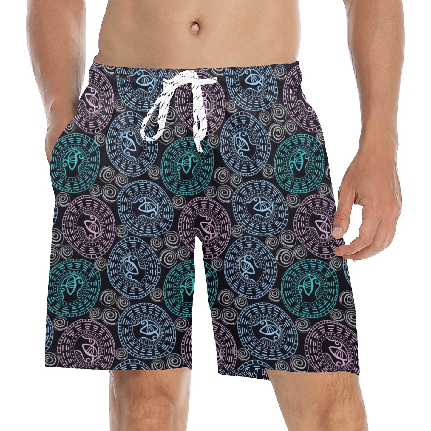 Eye of Horus Ethnic Pattern Men's Swim Trunks Beach Shorts