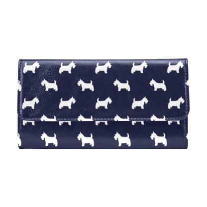 Scottish Terriers Print Design LKS3019 Women's Trifold Wallet