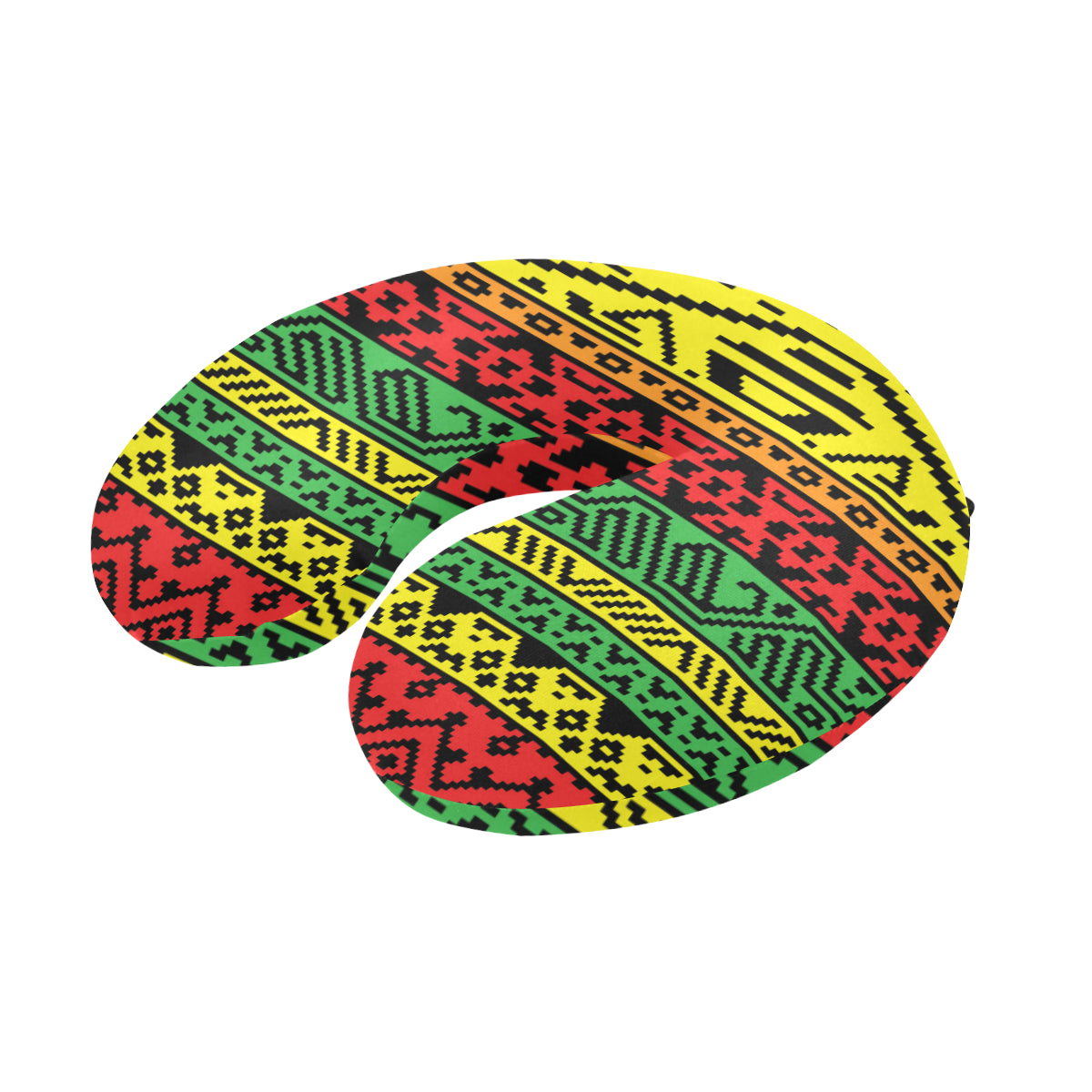 Rastafarian Pattern Print Design A02 U-Shaped Travel Neck Pillow