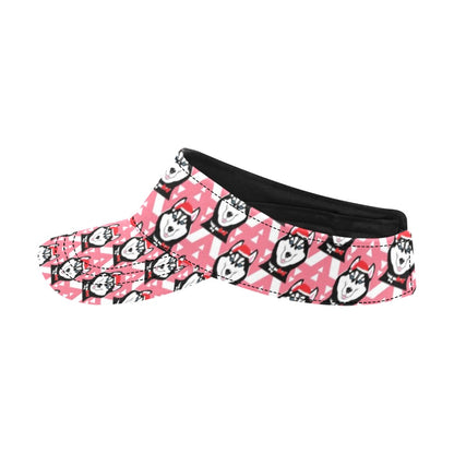Siberian Huskies Christmas Themed Print Design LKS302 Unisex Sun Visor
