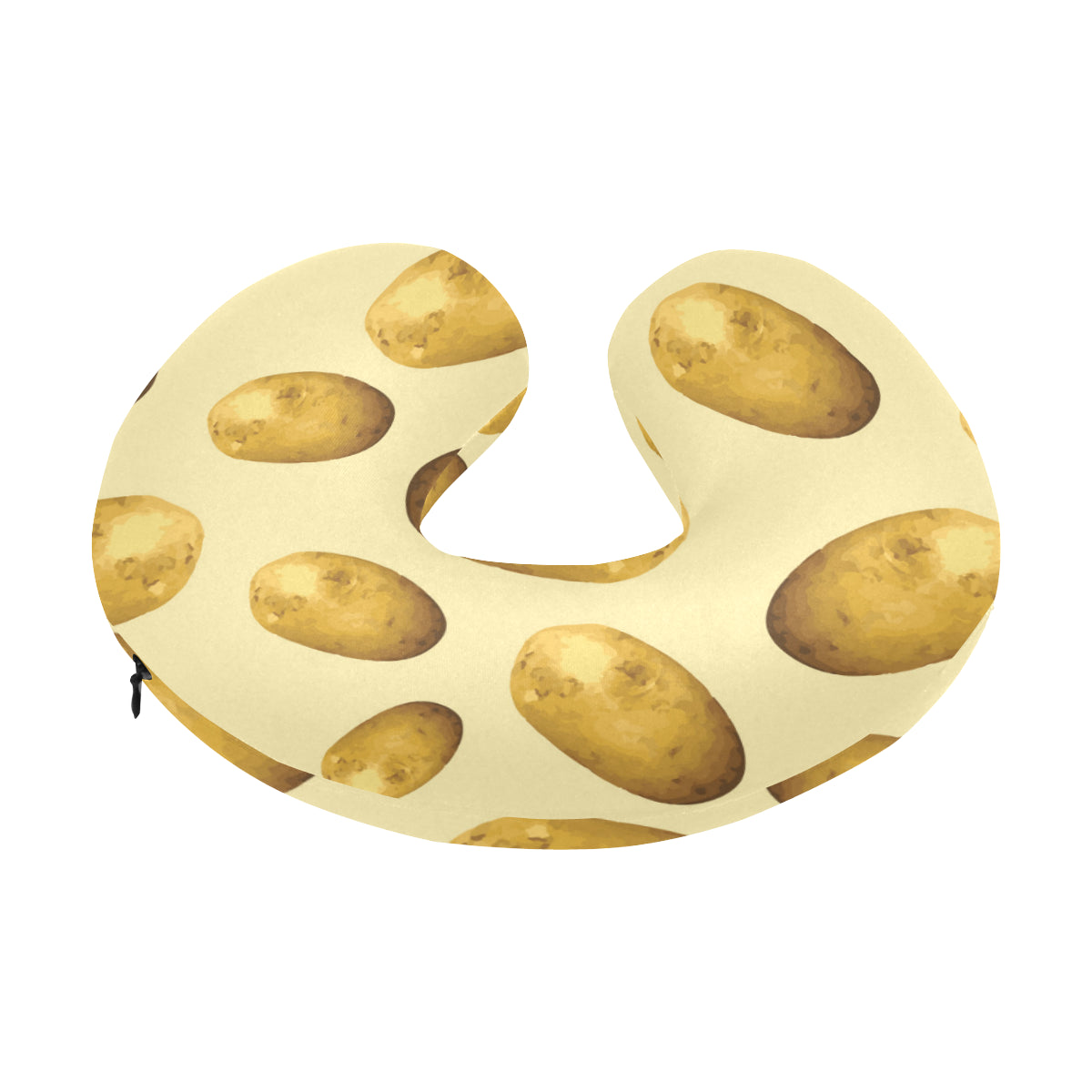 Potato Pattern Print Design A01 U-Shaped Travel Neck Pillow