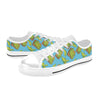 Sandwich Avocado Print Design LKS306 Women's White Low Top Shoes