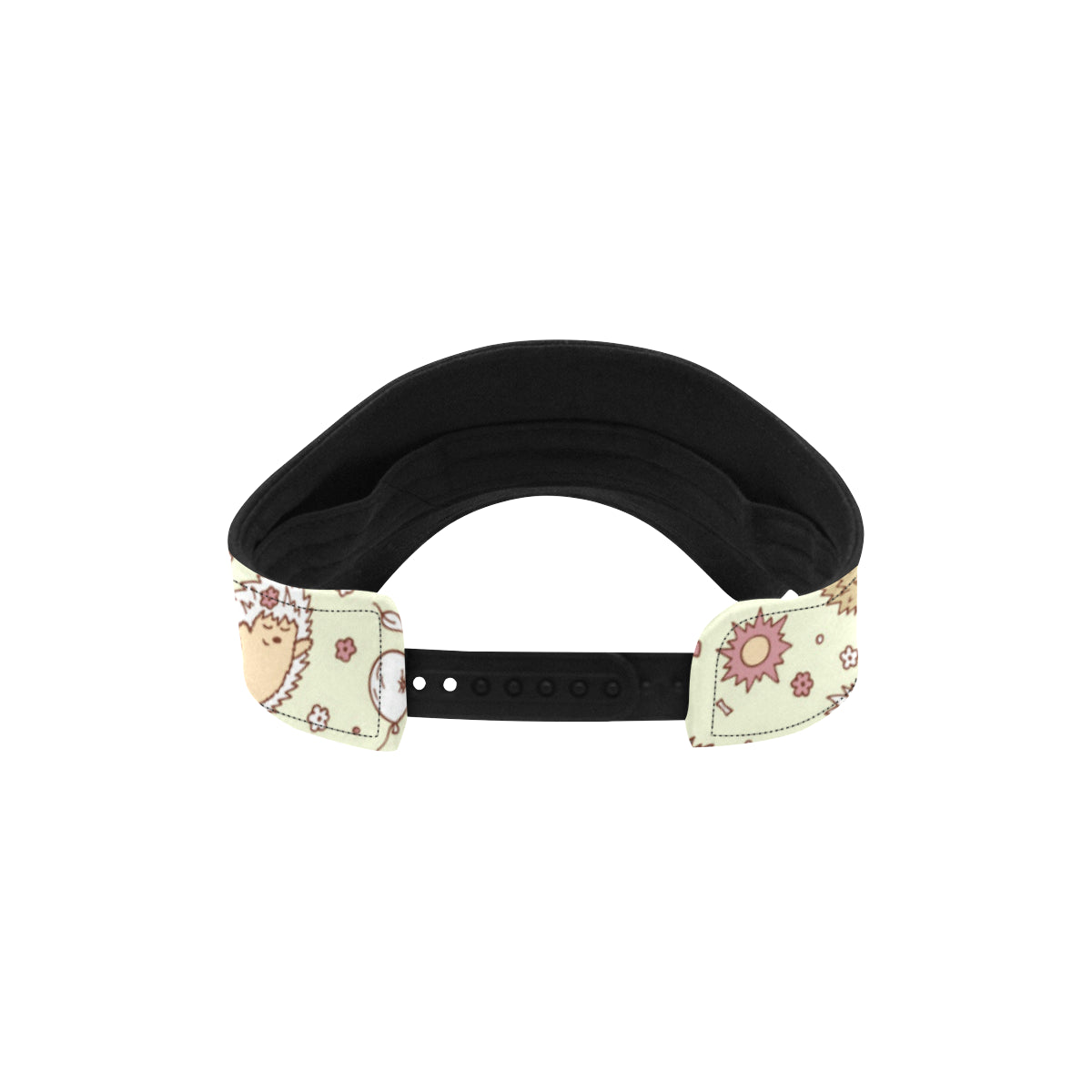 Hedgehog Cute Pattern Print Design 01 Unisex Sun Visor