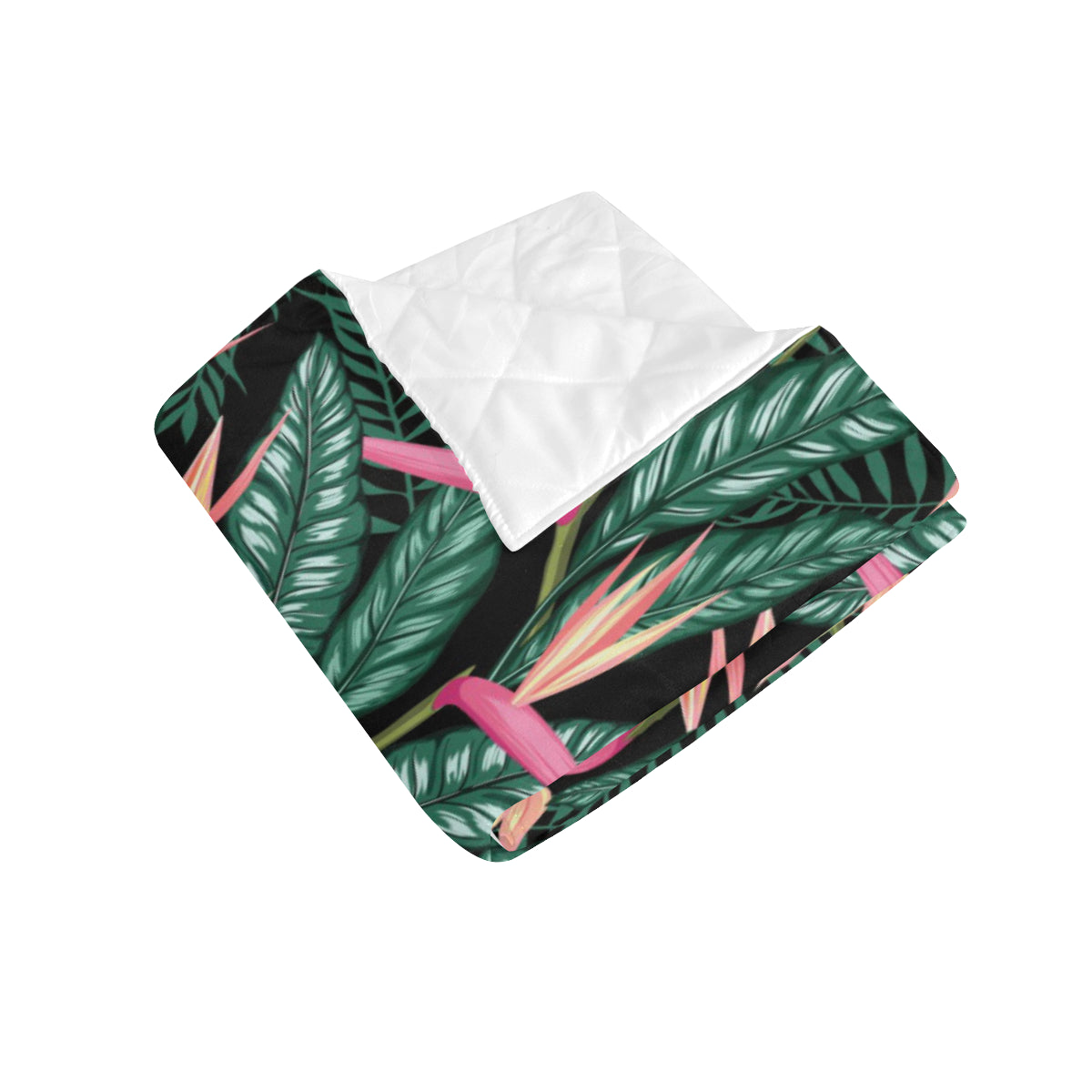 Bird Of Paradise Pattern Print Design BOP03 Premium Quilt