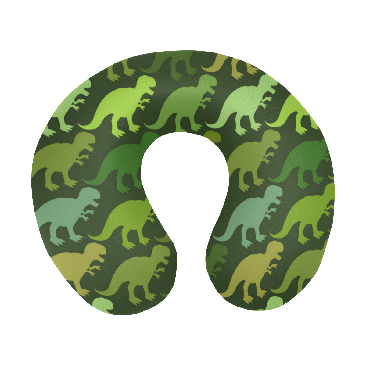 T Rex Pattern Print Design A03 U-Shaped Travel Neck Pillow