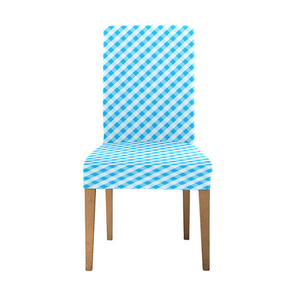 Gingham Print Design LKS401 Dining Chair Slipcover