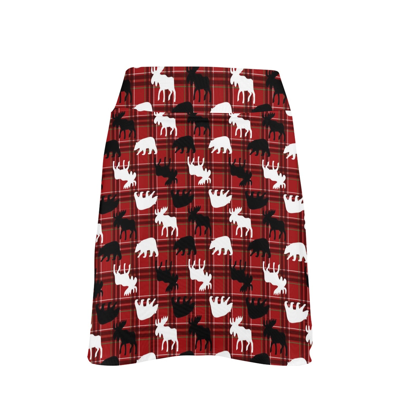 Moose Print Design LKS401 17" Golf & Pickleball Skort with Pockets