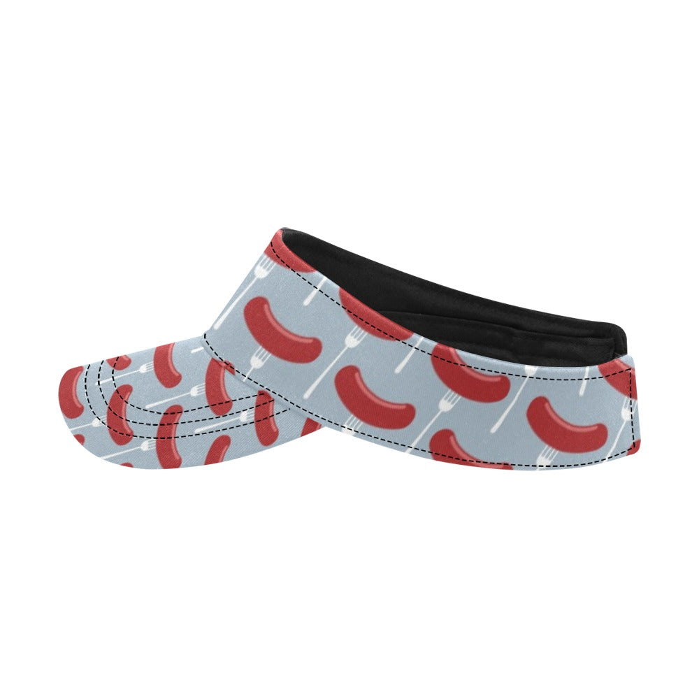 Sausage Print Design LKS301 Unisex Sun Visor
